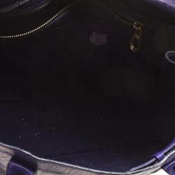 Pre Owned Mulberry Purple Leather Bayswater Satchel