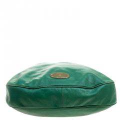 Mulberry Green Pebbled Leather Mitzy Hobo