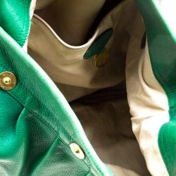 Mulberry Green Pebbled Leather Mitzy Hobo