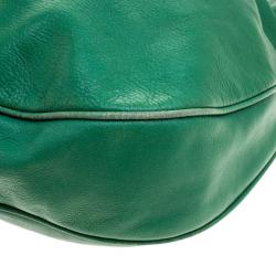 Mulberry Green Pebbled Leather Mitzy Hobo