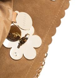 Pre Owned Mulberry Tan Leather Flower Cecily Tote