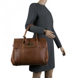 Pre Owned Mulberry Brown Leather Bayswater Satchel