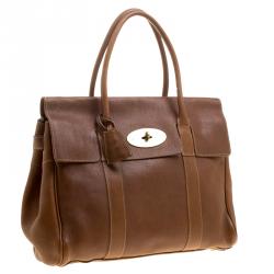 Pre Owned Mulberry Brown Leather Bayswater Satchel