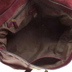 Mulberry Dark Red Leather Oversized Alexa Satchel