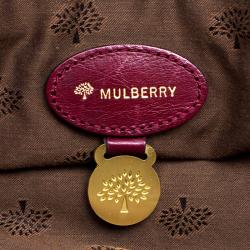 Mulberry Dark Red Leather Oversized Alexa Satchel