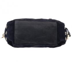 Pre Owned Mulberry Blue Suede Leather Tillie Tote