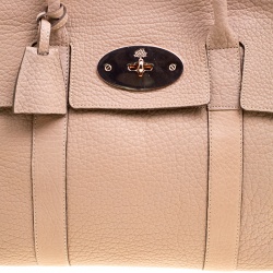 Pre Owned Mulberry Dusty Pink Grained Leather Bayswater Satchel