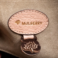 Pre Owned Mulberry Dusty Pink Grained Leather Bayswater Satchel