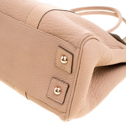 Pre Owned Mulberry Dusty Pink Grained Leather Bayswater Satchel