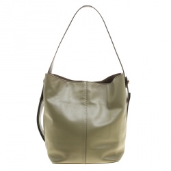 Pre Owned Mulberry Sage Green Leather Small Kite Bag