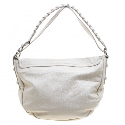 Pre Owned Mulberry Cream Leather Daria Hobo