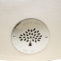 Pre Owned Mulberry Cream Leather Daria Hobo