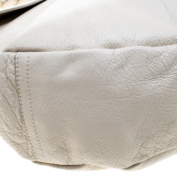 Pre Owned Mulberry Cream Leather Daria Hobo