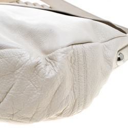 Pre Owned Mulberry Cream Leather Daria Hobo
