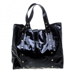 Mulberry Black Patent Leather Roxanne Tote