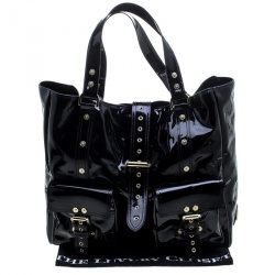 Mulberry Black Patent Leather Roxanne Tote