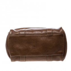 Mulberry Brown Grain Leather Small Bayswater Satchel
