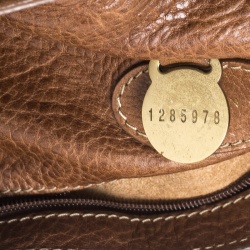 Mulberry Brown Grain Leather Small Bayswater Satchel