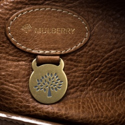 Mulberry Brown Grain Leather Small Bayswater Satchel