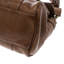 Mulberry Brown Grain Leather Small Bayswater Satchel