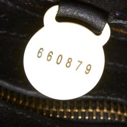 Pre Owned Mulberry Black Croc Embossed Leather Bayswater Bag