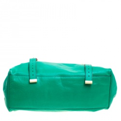 Mulberry Green Leather Oversized Alexa Satchel