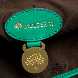 Mulberry Green Leather Oversized Alexa Satchel