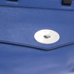 Pre Owned Mulberry Blue Leather Blenheim Shoulder Bag