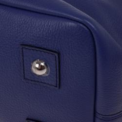 Pre Owned Mulberry Blue Leather Blenheim Shoulder Bag