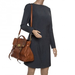 Pre Owned Mulberry Brown Leather Limited Edition London Olympics 1/12 Alexa Satchel