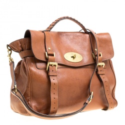 Pre Owned Mulberry Brown Leather Limited Edition London Olympics 1/12 Alexa Satchel