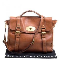 Pre Owned Mulberry Brown Leather Limited Edition London Olympics 1/12 Alexa Satchel