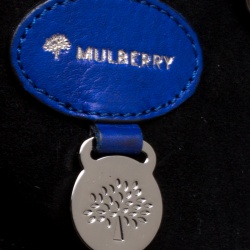 Pre Owned Mulberry Dark Blue Leather Bayswater Satchel