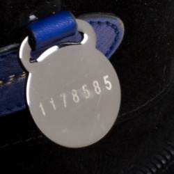 Pre Owned Mulberry Dark Blue Leather Bayswater Satchel