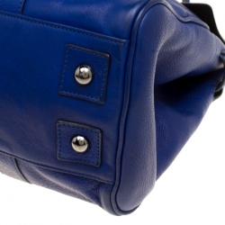 Pre Owned Mulberry Dark Blue Leather Bayswater Satchel