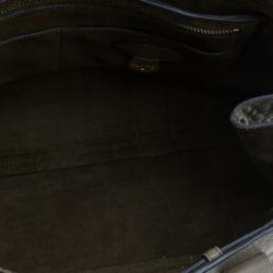 Pre Owned Mulberry Taupe Soft Croc Printed Bayswater Satchel