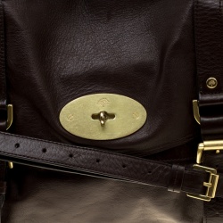 Mulberry Brown Leather Oversized Alexa Satchel