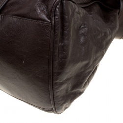Mulberry Brown Leather Oversized Alexa Satchel