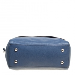 Mulberry Blue Leather Del Rey Top Handle Bag