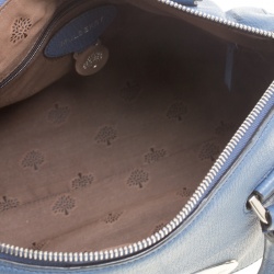Mulberry Blue Leather Del Rey Top Handle Bag