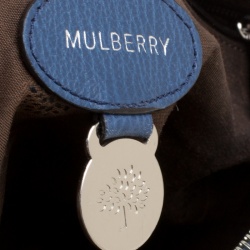 Mulberry Blue Leather Del Rey Top Handle Bag