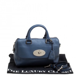Mulberry Blue Leather Del Rey Top Handle Bag