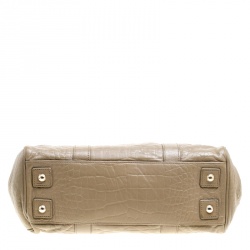 Pre Owned Mulberry Khaki Brown Leather Bayswater Satchel