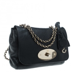 Pre Owned Mulberry Black Leather Lily Crossbody Bag