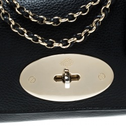 Pre Owned Mulberry Black Leather Lily Crossbody Bag