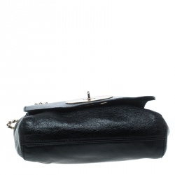 Pre Owned Mulberry Black Leather Lily Crossbody Bag