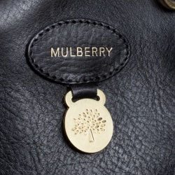 Pre Owned Mulberry Black Leather Bayswater Satchel