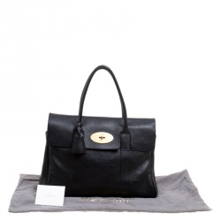Pre Owned Mulberry Black Leather Bayswater Satchel