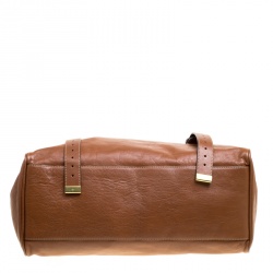 Mulberry Brown Leather Oversized Alexa Top Handle Bag