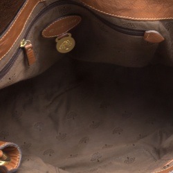 Mulberry Brown Leather Oversized Alexa Top Handle Bag